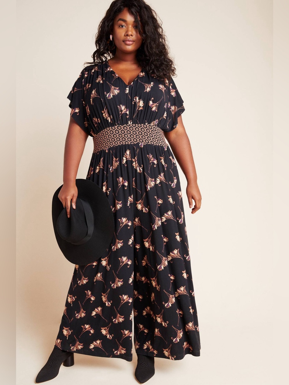 Anthropologie Arie Wide-Leg Jumpsuit EUC